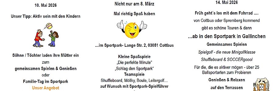Vom Frauentag bis Männertag